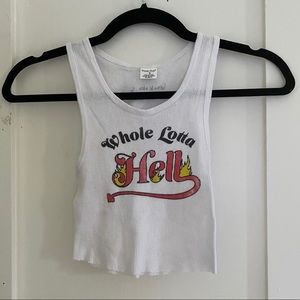 whole lotta hell ribbed tank
